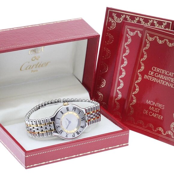 CARTIER Must21 W10051F4 Silver Dial Quartz Ladies Watch_894760 - Picture 7 of 7